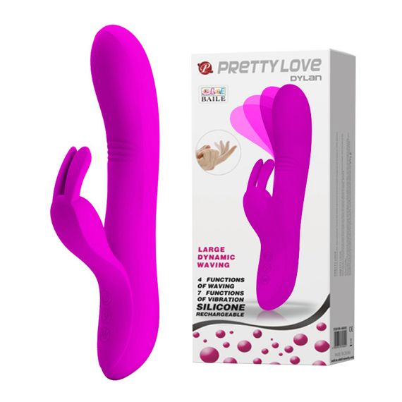 Вібратор з клітеральною стимуляцією Pretty Love Dylan Purple Sex Aura
