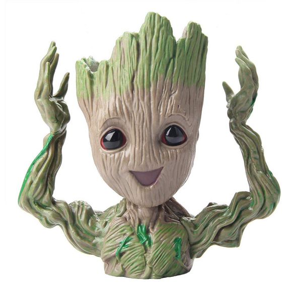 Цветочный горшок кашпо Primo Грут Groot для цветов и канцелярии (GR-04)