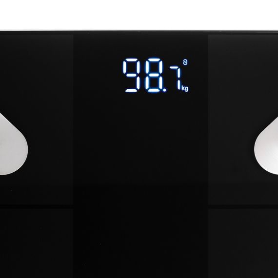 Ваги підлогові діагностичні електронні Adler AD 8186 Smart чорні до 180 кг з Bluetooth та аналізом складу тіла | Зображення 1