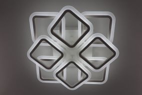 Люстра світлодіодна стельова LED світильник для квартири на стелю лед з пультом 25611 Білий 11х50х50 см.