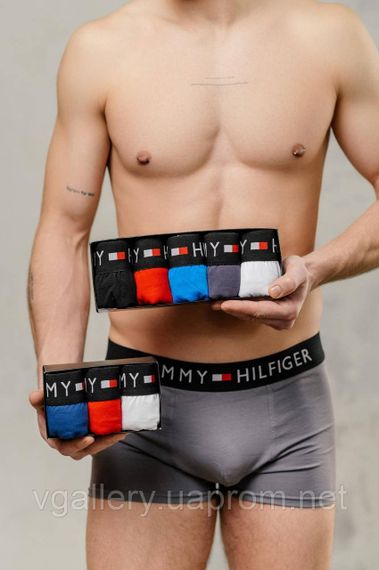 Подарунковий набір чоловічих трусів Tommy Hilfiger в коробці - ціна поштучно | Зображення 6