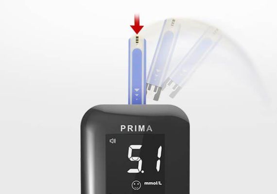 Глюкометр Gamma DIAMOND PRIMA + 10 тест полосок бессрочная гарантия | Зображення 6