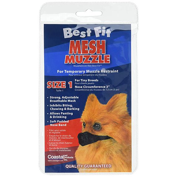 Coastal Best Fit Mesh Muzzle намордник для собак, розмір XXXS