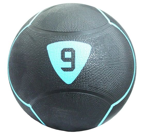 Медбол LivePro SOLID MEDICINE BALL чорний Уні 9кг LP8110-9