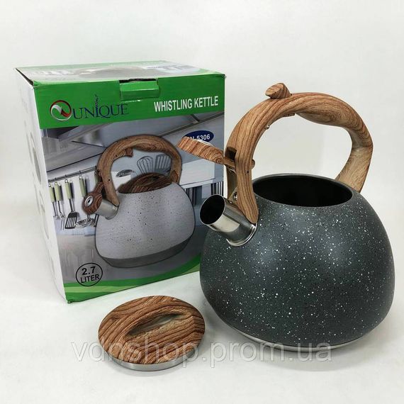 Чайник для плити зі свистком для чаю Unique UN-5306 2, 7л, Звичайний чайник зі свистком GX-24 | Зображення 7