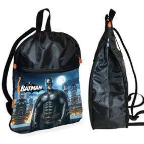 Рюкзак-мешок для обуви,спортивной формы Бэтмен "Batman"детская сумка для сменки с расширителем (01215)
