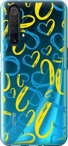Чехол на Realme X50 Сердца UA "5292u-1894-17620"