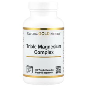 Triple Magnesium Complex, Malate, Citrate &amp; Bisglycinate Chelate, 120 Veggie Capsules