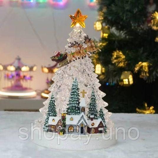 Новогодний фонарь-ночник LED / Рождественский светильник Новогодний ночник WDL-24080A YU227 | Зображення 2
