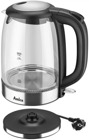 Електрочайник Amica KD 2050G 1.7 л сріблястий | Зображення 3