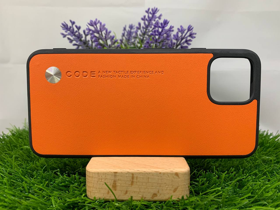 Чохол Google Pixel 4 шкіра оранжевий