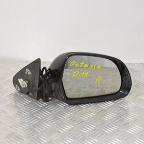 Дзеркало праве Skoda Octavia 2009-2013 електричне 9 pin Дзеркало праве Шкода Октавія 9 пінів 18142