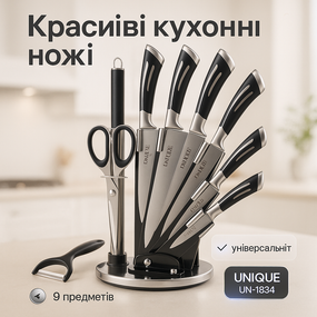 Набор кухонных ножей премиум UNIQUE, Кухонные ножи для домашнего использования, Наборы ножей TO-57
