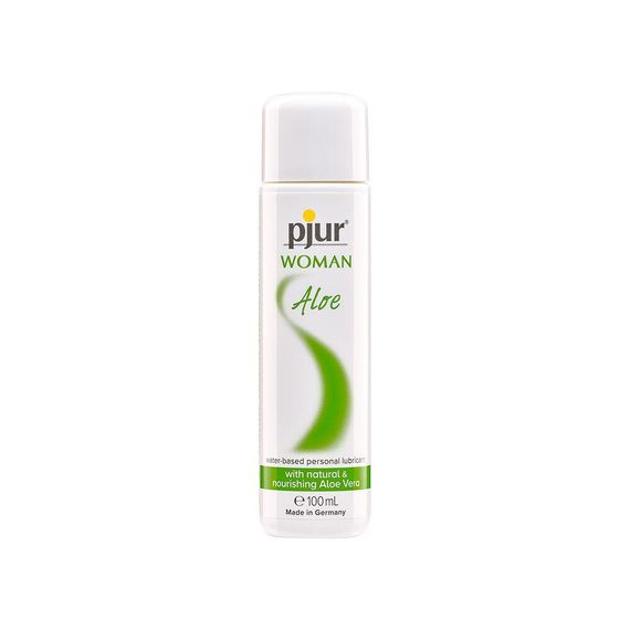 Лубрикант на водній основі pjur Woman Aloe з екстрактом алое, зволожувальний, без парабенів, 100 мл