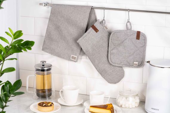 Серветка Ardesto Oliver, 40х40см, 100% бавовна, сірий (ART06OD) | Зображення 2