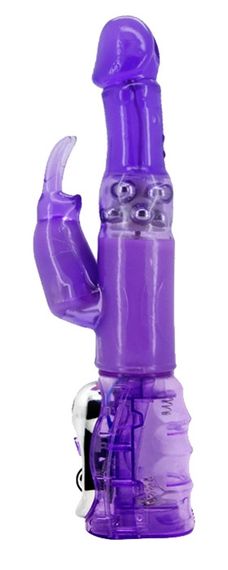 Вібратор із стимулятором клітора та функцією ротації BAILE - TRAVEL PARTNER Purple, BW-020236R Sex Aura | Зображення 2