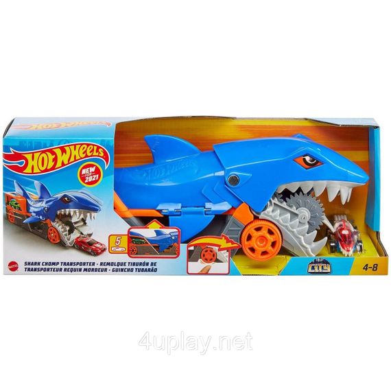 Вантажівка транспортер Хот Вілс Голодна акула / Акуляча паща. Hot Wheels Shark Chomp Transporter | Зображення 2
