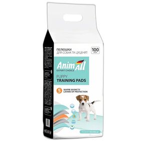 Одноразові пелюшки для собак AnimAll Puppy Training Pads, 60 х 45 см, 100 шт