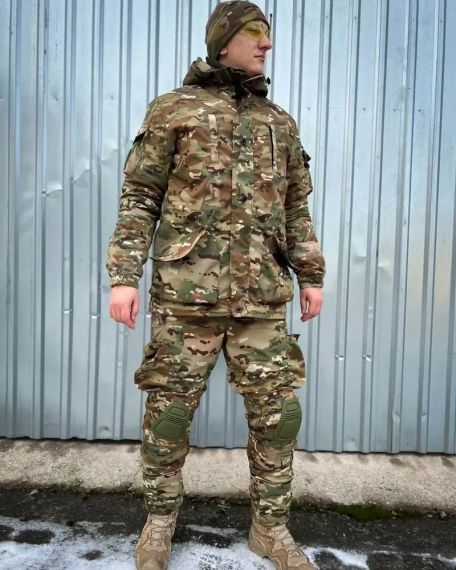Костюм тактический Горка 5 полудемисезон Мультикам с налокотниками и наколенниками | Зображення 1