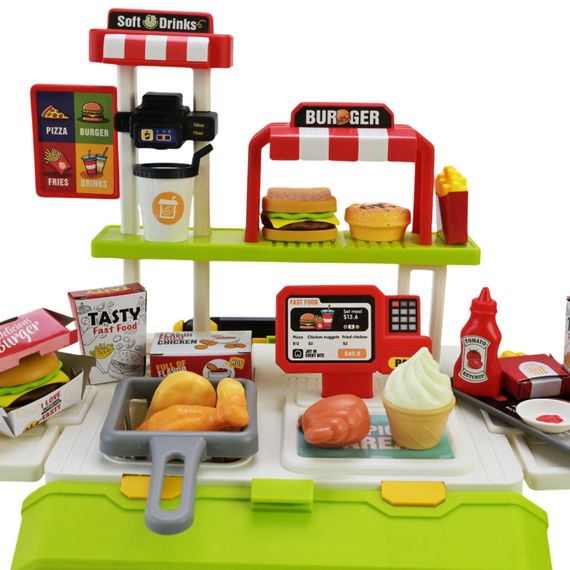 Дитяча іграшкова кухня "Фаст-фуд" 668-159/160(Green) з аксесуарами | Зображення 3
