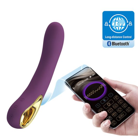 Смарт вібратор Pretty Love — Ethan Purple Mobile APP Control, BI-014412HP Sex Aura | Зображення 5