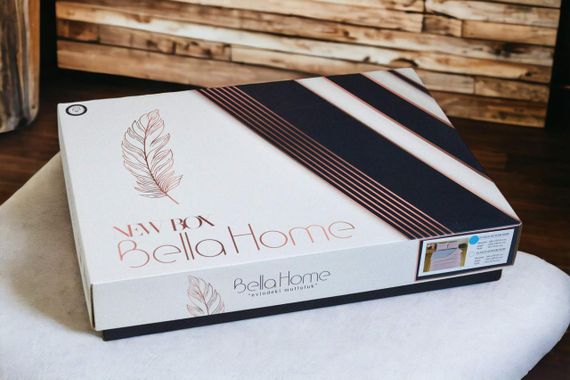 Комплект постільної білизни Bella Home Ranforse 200×220 см Flowers Lacivert | Зображення 2