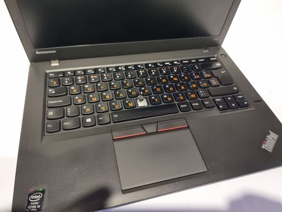 Ноутбук Б-класс Lenovo ThinkPad T450 / 14" (1366x768) TN / Intel Core i5-5300U (2 (4) ядра по 2.3 - 2.9 GHz) / 8 GB DDR3 / 240 GB SSD / Intel HD Graphics 5500 / WebCam / Два АКБ б/у | Зображення 6