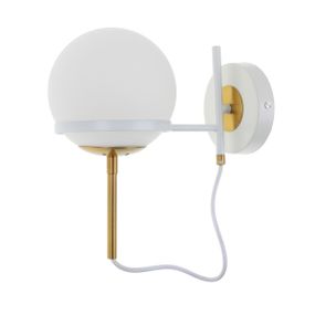 Бра настенное накладное шар минимализм BR-01 469W/1 E14 AC+WT