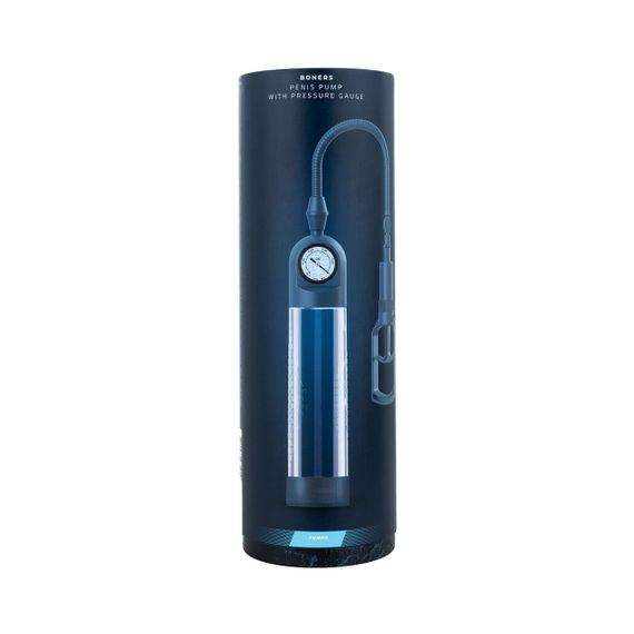 Вакуумна помпа для пеніса Boners Penispump With Pressure Gauge Sex Aura | Зображення 8