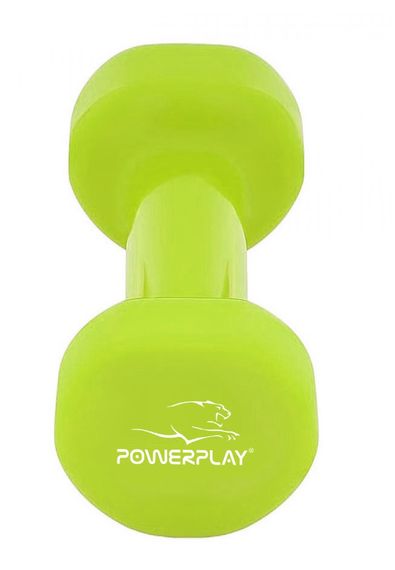 Гантель вінілова PowerPlay 4125 Achilles 3 кг. Зелена (1шт.) | Зображення 3