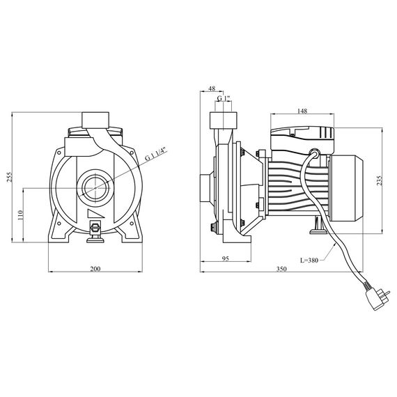 Насос поверхностный центробежный CPM 180 (CV035084) | Зображення 4