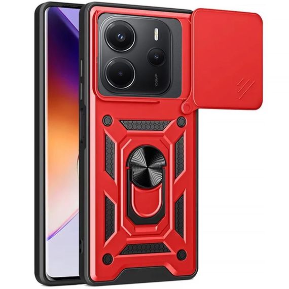 Чохол Ummi Camshield Serge Ring для Xiaomi Redmi Note 14 4G (Europe version) Червоний / Red