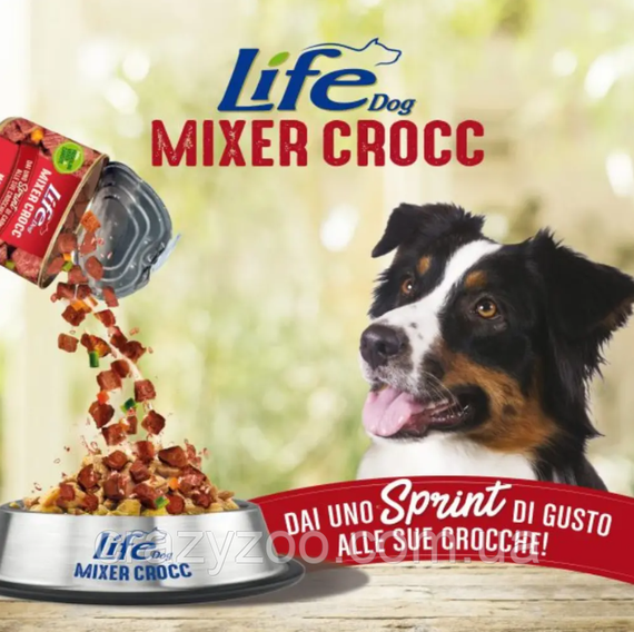 Вологий корм для собак LifeDog Mixer Crocc Manzo з яловичиною 150 г 24036 | Зображення 1