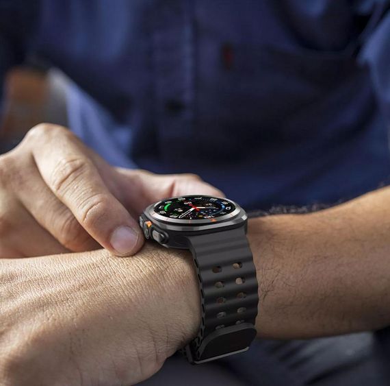 Ремінець силіконовий Primolux Ocean для годинника Samsung Galaxy Watch Ultra 47 mm (SM-L705) - Black | Зображення 6