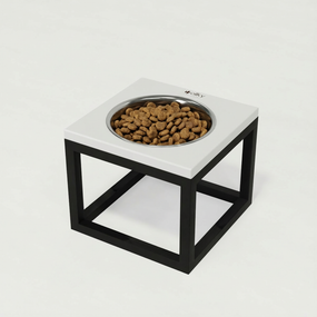 Миска на подставке для больших собак Hollky Base Solo XL (1 × 1,8 л) Solo XL-262620-BLWH