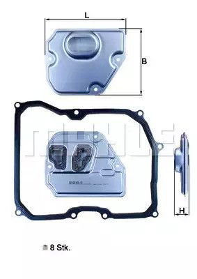 Фільтр АКПП MINI Cooper 1.4-2.0 06-16, MAHLE/KNECHT (HX169KIT) | Зображення 3