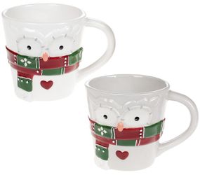 Кружка керамічна «Совушкін Затишок» 500мл, яскравий шарфик