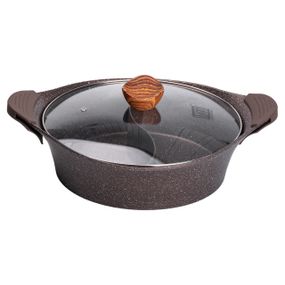 Алюмінієва каструля Ø 30 см, мармурове антипригарне покриття, кавовий MGC HP-4-413CO