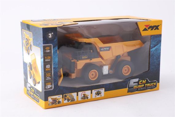 Самоскид на р/к метал Z6811A 5CHANNEL DUMB TRUCK 1:24, в коробці (3858894675098)