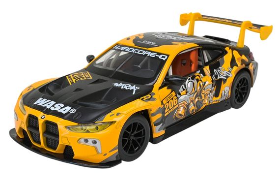 Машина металева АВТОПРОМ 68296A(Y)1:24 BMW M4 GT3, батар,світло, звук, відкр.двері, кор. 26.5x13.5x1см | Зображення 4