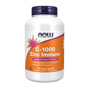 Витамин С и цинк Now Foods C-1000 Zinc Immune - 180 vcaps