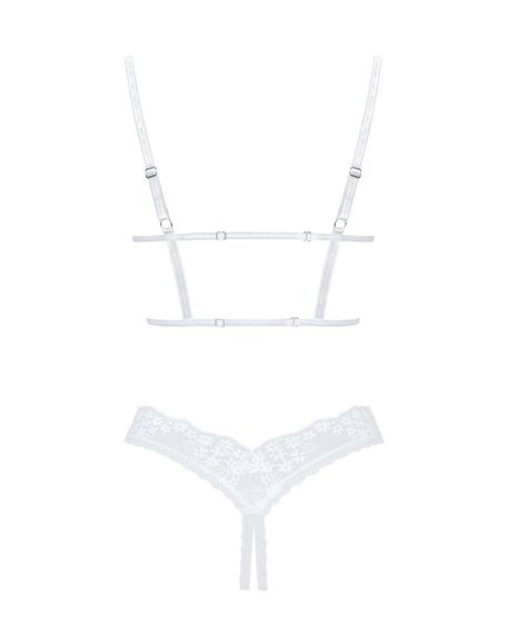 Еротичний комплект Obsessive Heavenlly 2-pcs cupless set XL/2XL, відкриті груди, з доступом Sex Aura | Зображення 3