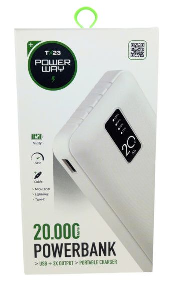 Комплект резервного живлення для роутерів павербанк Tx23 20000 mAh + кабель 12 V УПС ДБЖ безперебійник UPS | Зображення 9