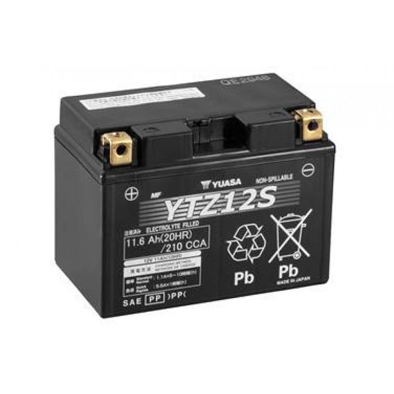 Аккумулятор МОТО Yuasa 12V 11,6Ah High Performance MF VRLA Battery YTZ12S(GEL)