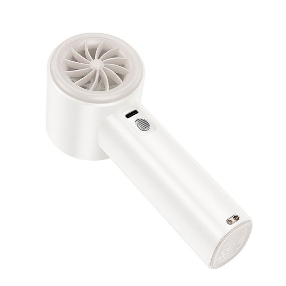 Вентилятор HOCO HX64 3600 mAh Hurricane high speed handheld fan White | Зображення 6