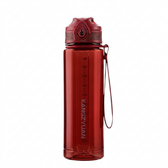 Бутылка для воды KANGZYUAN 500 мл Tritan спортивная, BPA Free, с герметичной крышкой, Красный | Зображення 1