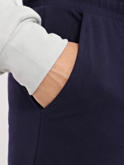 Штани чоловічі спортивні без манжету темно-синій, 5XL | Зображення 2
