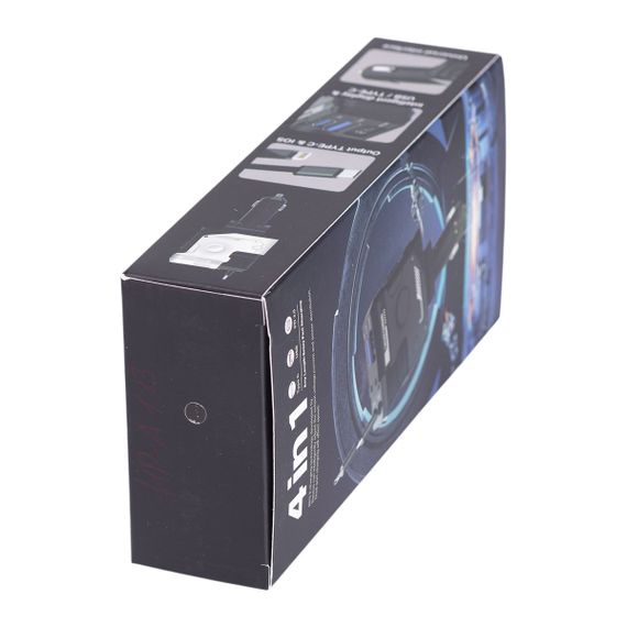 Автомобільний зарядний пристрій MECHA з висувними кабелями та портами USB/Type-C Чорний HP-A1B | Зображення 6