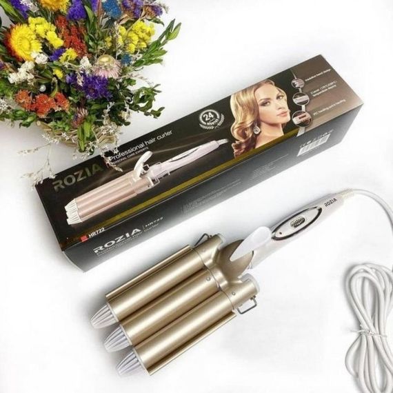 Плойка-хвиля XPRO Rozia HR 722 (3 хвилі) (40) золотиста (MER-12050_352) | Зображення 4