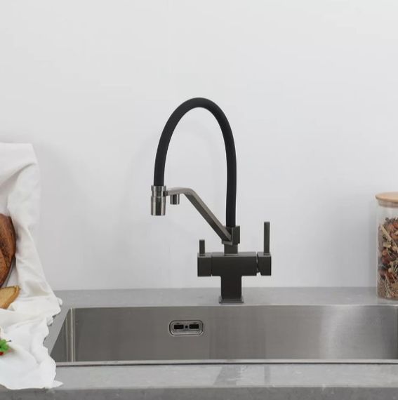 Змішувач для кухні Gappo з виходом для питної води, з гнучким виливом G4395-69 | Зображення 4